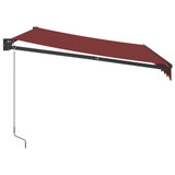 Tenda na ručno uvlačenje bordo 300 x 250 cm 3215298