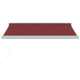 Tenda na ručno uvlačenje bordo 350 x 250 cm 3215314