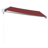 Tenda na ručno uvlačenje bordo 350 x 250 cm 3215314