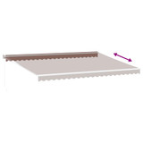 Tenda na ručno uvlačenje smeđa 500 x 300 cm 3215702