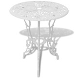 Bistro Set 3 kom Bijeli Lijevani Aluminij