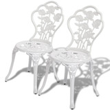 Bistro Set 3 kom Bijeli Lijevani Aluminij