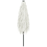 Vrtni suncobran s čeličnom šipkom bijeli 300x200x250 cm 4005096