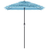 Vrtni suncobran s čeličnom šipkom plavi 300 x 200 x 250 cm 4005094