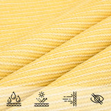 Jedro za zaštitu od sunca 160 g/m² bež 6 x 6 x 6 m HDPE 311157