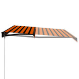 Tenda na ručno uvlačenje 450 x 300 cm narančasto-smeđa 3055195
