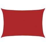 Jedro za zaštitu od sunca 160 g/m² crveno 4 x 5 m HDPE 311628