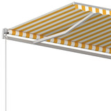 Tenda na ručno uvlačenje 450 x 300 cm žuto-bijela 3068918