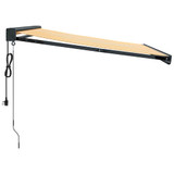 Tenda na uvlačenje žuto-bijela 3,5 x 2,5 m tkanina i aluminij 3154607