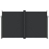 Bočna tenda na uvlačenje crna 200 x 600 cm 4004654
