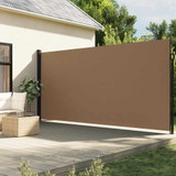 Bočna tenda na uvlačenje smeđesiva 200 x 500 cm 4004469