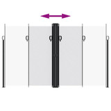 Bočna tenda na uvlačenje bijela 200x1000 cm 4004766