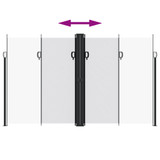 Bočna tenda na uvlačenje bijela 200x600 cm 4004661