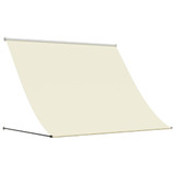 Tenda na uvlačenje krem 200 x 150 cm od tkanine i čelika 368759