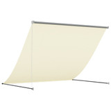 Tenda na uvlačenje krem 200 x 150 cm od tkanine i čelika 368759