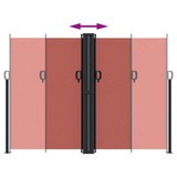 Bočna tenda na uvlačenje terakota 180x1200 cm 4004843