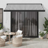 Tenda na uvlačenje antracit-bijela 3,5x2,5 m tkanina i aluminij 3216139