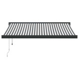 Tenda na uvlačenje antracit-bijela 3,5x2,5 m tkanina i aluminij 3216139
