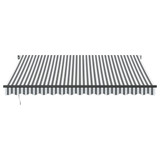 Tenda na ručno uvlačenje antracit i bijela 400 x 350 cm 3215808