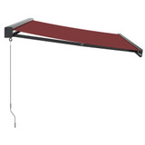 Tenda na ručno uvlačenje bordo 300 x 250 cm 3215318