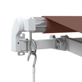 Tenda na ručno uvlačenje smeđa 400 x 350 cm 3215387