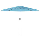 Vrtni suncobran s čeličnom šipkom plavi 388x388x248 cm 4005114 Vrtni suncobran s čeličnom šipkom plavi 388x388x248 cm 4005114