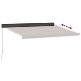 Tenda na ručno uvlačenje smeđa 350 x 250 cm 3215724