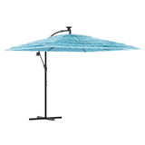 Vrtni suncobran s čeličnom šipkom plavi 269x269x235 cm 4005079 Vrtni suncobran s čeličnom šipkom plavi 269x269x235 cm 4005079