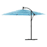 Vrtni suncobran s čeličnom šipkom plavi 269x269x235 cm 4005079 Vrtni suncobran s čeličnom šipkom plavi 269x269x235 cm 4005079
