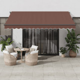 Tenda na ručno uvlačenje smeđa 400 x 350 cm 3215403