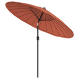 Vanjski suncobran s aluminijskim stupom 270 cm terakota 47309 Vanjski suncobran s aluminijskim stupom 270 cm terakota 47309