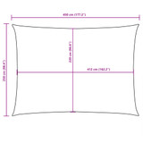 Jedro protiv sunca od tkanine pravokutno 2,5 x 4,5 m smeđe-sivo 135428