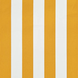 Tenda na uvlačenje 150 x 150 cm žuto-bijela 143752