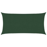 Jedro za zaštitu od sunca 160 g/m² tamnozeleno 2 x 4 m HDPE 311449
