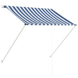 Tenda na uvlačenje 100 x 150 cm plavo-bijela 145889