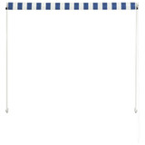 Tenda na uvlačenje 100 x 150 cm plavo-bijela 145889