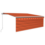 Tenda na ručno uvlačenje s roletom 4,5 x 3 m narančasto-smeđa 3069320