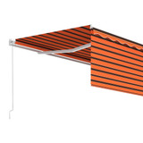 Tenda na ručno uvlačenje s roletom 4,5 x 3 m narančasto-smeđa 3069320