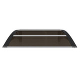 Nadstrešnica za vrata crna 80 x 75 cm polikarbonatna 153587