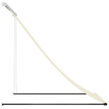 Tenda na uvlačenje krem 150 x 150 cm od tkanine i čelika 368758