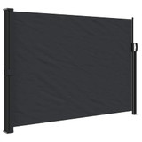 Bočna tenda na uvlačenje crna 140 x 500 cm 4004414