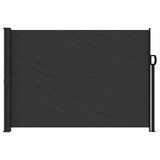 Bočna tenda na uvlačenje crna 140 x 500 cm 4004414
