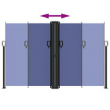 Bočna tenda na uvlačenje plava 160 x 1000 cm 4004731