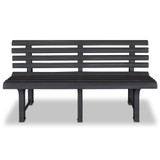 Vrtna klupa 145,5 cm plastična antracit Vrtna klupa 145,5 cm plastična antracit