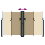 Uvlačiva bočna tenda bež 140 x 600 cm 4004615