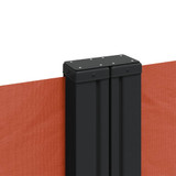 Bočna tenda na uvlačenje terakota 160 x 1000 cm 4004738