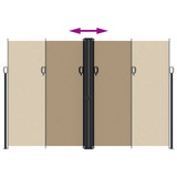 Bočna tenda na uvlačenje smeđesiva 220x1000 cm 4004784