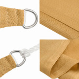 Jedro za zaštitu od sunca 160 g/m² kvadratno pijeska 4x4 m HDPE 4002023