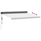 Tenda na uvlačenje antracit i bijela 3x2,5 m tkanina i aluminij 3216138