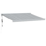 Tenda na uvlačenje antracit i bijela 3x2,5 m tkanina i aluminij 3216133